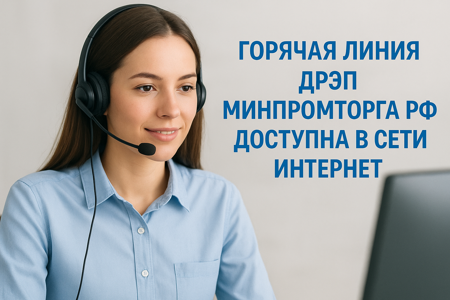 Горячая линия ДРЭП Минпромторга РФ доступна в сети интернет